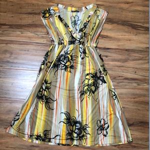 Flower print spring dress